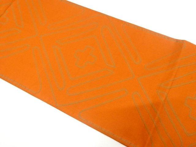 JAPANESE KIMONO / ANTIQUE FUKURO OBI / RAISED CROSS PATTERN A VARIED D